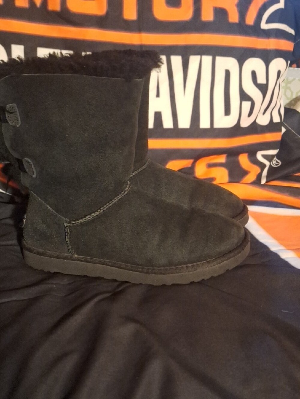 UGG Australia Bailey Bow Back Suede Boots